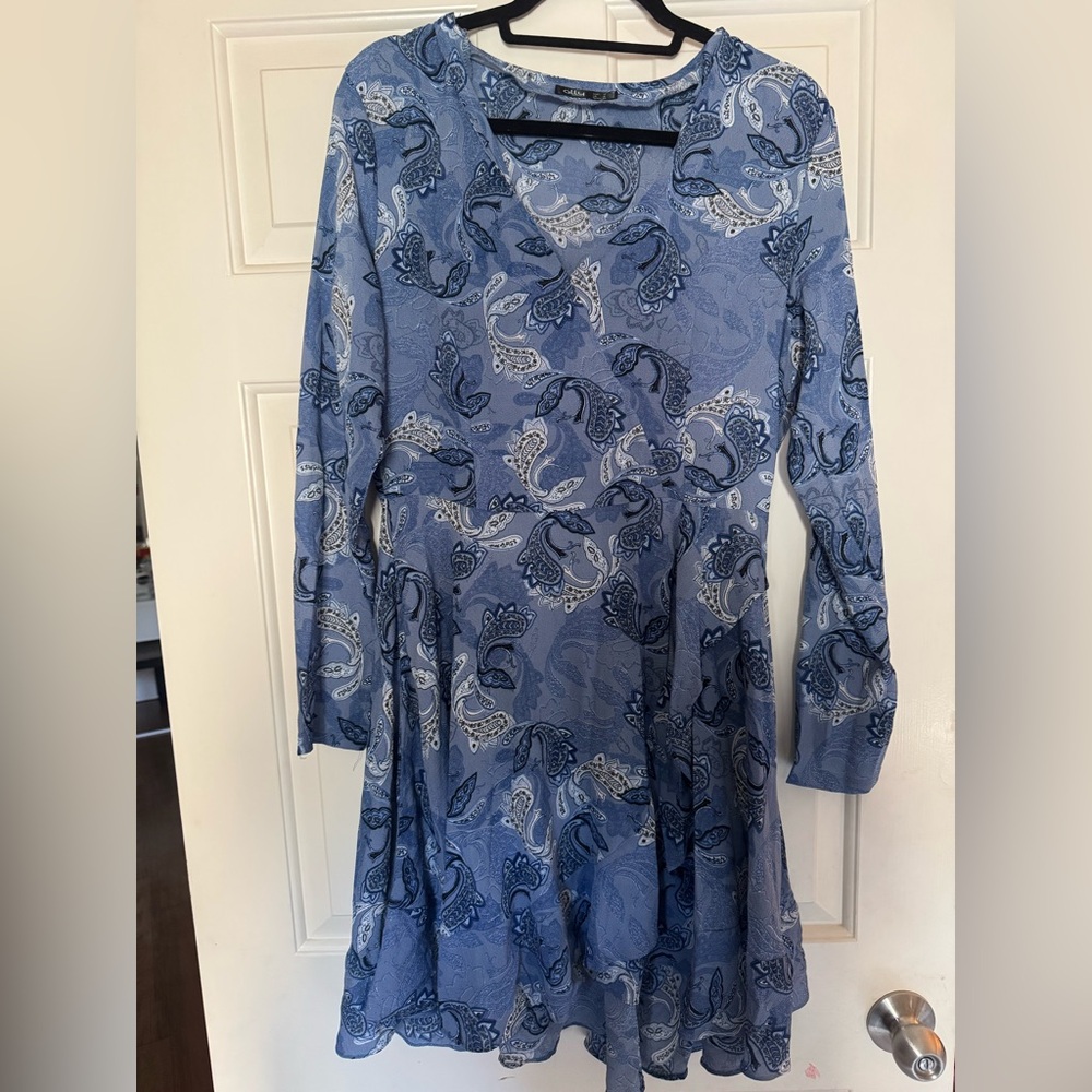 Ally Fashion Blue Patterned Garment